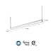 Lithonia Lighting SHLP 36IN 40K 80CRI DNA LED Shop Light, 4000K, 3000 lumens, 36 Inch, White