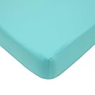 American Baby Company Blue Stars 100% Cotton Percale Crib Sheet