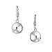 Simple Basic Dangling Lever back Round Bead Ball Drop Earrings For Women .925 Sterling Silver 10MM
