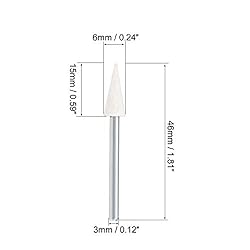 uxcell 6mm Wool Felt Mounted Points Conical