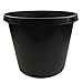 Calipots 5-Pack 15 Gallon Premium Black Plastic Nursery Plant Container Garden Planter Pots(15 Gallon)