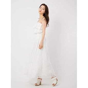 Amazon セシルマクビー Cecil Mcbee 裾刺繍入りマキシワンピース Amazon セシルマクビー Cecil Mcbee 裾刺繍入りマキシワンピース
