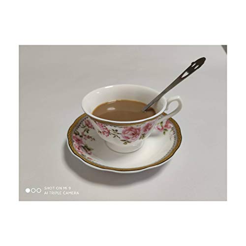 Tazza di porcellana, tazza da tè in porcellana inglese alla cenere d'Os, cofanetto con piattino, servizio da caffè… - immagine 8