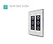 LIVOLO White US Standard Luxury Tempered Glass Panel For 3 Gang&3 Gang Touch Switch, C5-C3/C3-11