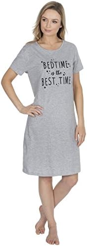 Forever Dreaming Ladies Cotton Jersey Nightshirt with Motif