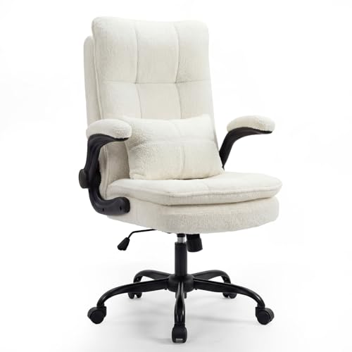 Asukale Bürostuhl Ergonomisch [TESTSIEGER] Schreibtischstuhl, Cremeweiß