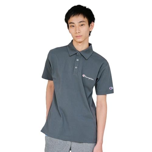 ポロシャツ 半袖 綿100％ スクリプトロゴ 刺繍 POLO SHIRT C3-X361Z-080-S