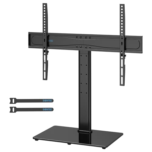 Bontec Support TV Sur Pied, 26-65 Pouces, Charge 45 Kg，Vesa 600X400 Mm