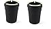 2 Pack Stub Out Glow in the Dark Cup-style Self-extinguishing Cigarette Ashtray - Butt Bucket -Portable Ashtray Black