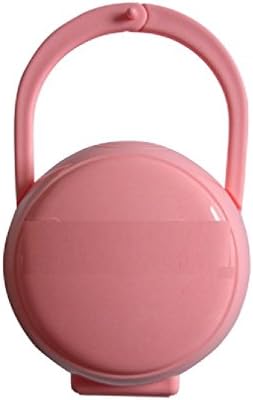 Pacifier Cradle Box Nipple Shield Carrying Case, Pink (Pack of 2)