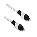 Toslink Digital Optical Audio Cable, GearIT Pro Series TOSLINK Digital Optical Audio Cable 3 Feet for HDTV, PS3, Tivo, Sound Bar, Stereo Receiver and Home Theater System - White