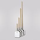 American Metalcraft 2512 26" Aluminum Pizza Peel with 10" Wood Handle, 12" x 14" Medium Blade