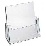 Source One Premium Counter Top Full Size, 8.5 x 11 Inches Wide Acrylic Brochure Holder (S1-CT-FS) (12 Pack)