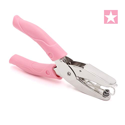 Taxutor 1/4 Inch Star Paper Hole Punch with Soft-Handled Punchers for Tags Clothing Ticket - Thumbnail 7