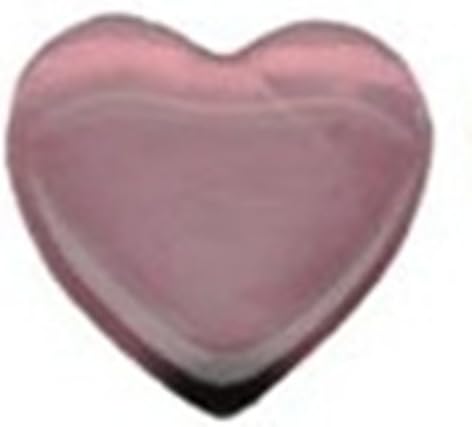 Purple Clear Glass Heart