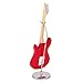 Broadway Gifts Co. Red Electric Guitar with Case and Stand Replica Miniature Figurine 7 Inch New