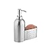 iDesign Forma Brushed Stainless Steel Soap and Sponge Sink Organizer Caddy - 6