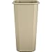Amazon Basics 10 Gallon Plastic Commercial Trash Waste Basket, Beige, 4-Pack - WMG-00042
