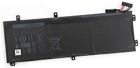 Eleskylaptop New 11.4V 56Wh H5H20 56WHR 62MJV M7R96 Laptop Battery Compatible with Dell XPS 15 9560 Precision 5520 Notebook