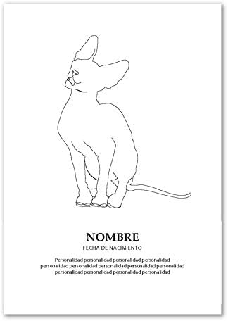 Panorama Poster Chat Sphynx Personalizado 35x50cm Imprimee Sur Poster De Haute Qualite De 250gr Poster Mascottes Cadeau Personnalise Original Tableau Personnalise Amazon Fr Cuisine Maison