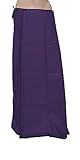 Saree Petticoat (60 Color Options) 100% Cotton Adjustable Waist (With Nada/String) ( Free Size Stitched ) Indigo 1