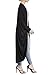 Women's Long Sleeve Open Front Maxi Duster Cardigan Sweater Kimono Coat,Spring Summer Sweaters for Women Black