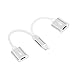 Lightning Jack Adapter Headphone for iPhoneX/10/8/8 Plus iPhone7/7 Plus,2 in 1 AUX Audio,Dual Lightning Jack Earphone Adaptor&Splitter(Audio+Charge+Music Control+Phone Call)Support iOS 11or Later