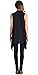 Popana Women's Sleeveless Drape Cardigan Vest - Casual Long Maxi Duster Jacket - Made In USA X-Large Black
