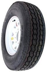 Provider 235/80/R16 LR E 8 lug White Spoke Trailer Tire / Wheel Assembly