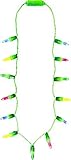 Rhode Island Novelty Holiday Christmas Light-Up Party Supply Mini Christmas Lights Necklace (1 per Order)