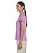 Adidas Women's ClimaLite Tour Jersey Short Sleeve Polo Shirt, VIOLA/WHITE, X-Large