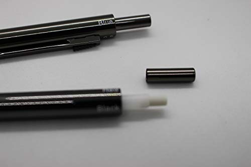 Metal 4 in 1 Multi-Function Pen 4 Colors Pen with 0.5mm Mechanical Pencil and Black/Red/Blue Ballpoint Pen in Gift Package (1PCS PACK, Gun black)
