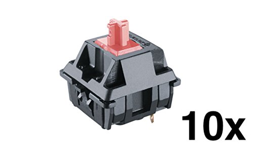 Cherry MX Silent Red Keyswitch (10 pack) - MX3AL1NN | Plate Mounted | Linear | by himalayanelixir Cherry MX Silent Red Keyswitch (10 pack) - MX3AL1NN | Plate Mounted | Linear | by himalayanelixir
