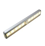 MagicLight Portable Wireless10-LED Motion Sensor Light, Night-Light, Closet Light, Wall Light for Cabinet, Bathroom, Garage, Basement, Stairway, Pantry, Drawer (Battery Operated, 3000K)