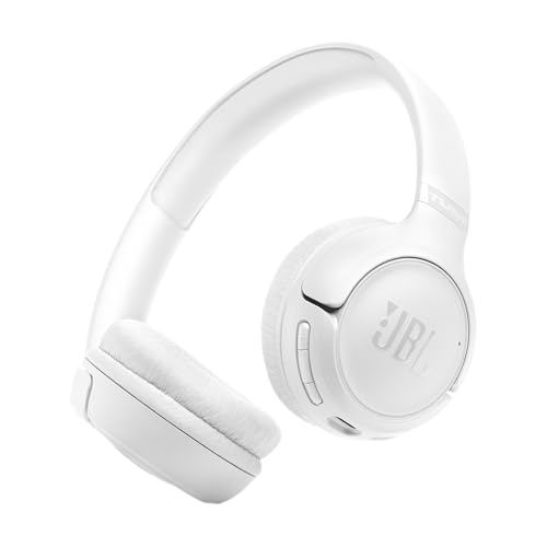 JBL Tune 530 BT Wireless On-Ear Kopfhörer mit JBL reinem Bass-Sound, Bluetooth 6.0, faltbares Design und 76 Stunden Akkulaufzeit, Google-Fast-Pair/Microsoft Swift Pair, Weiß