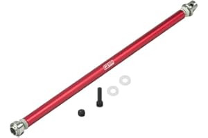 GPM For Traxxas Rustler 4X4 VXL (67076-4) Stainless Steel+Aluminum Center Drive Shaft -5Pc Set Red