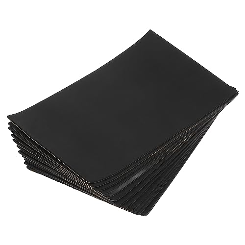 uxcell 断熱マット 断熱材 防音材 吸音材 遮音 断熱 熱反射 厚さ3 mm 50x30cm アルミナファイバードアオーディオノイズ断熱材 12個