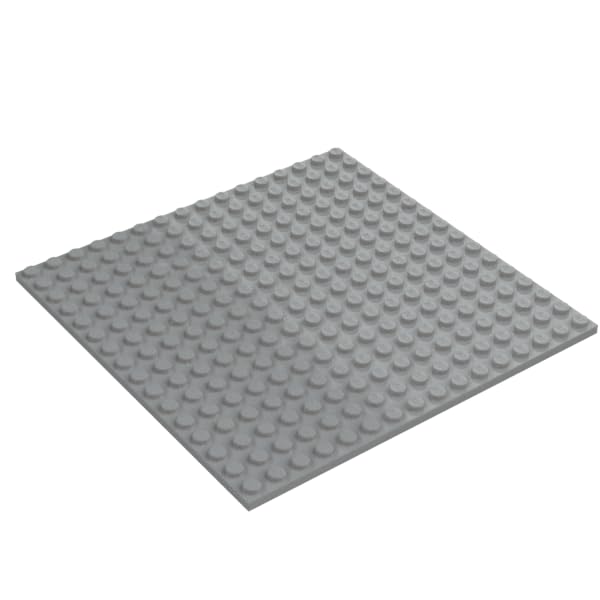 LEGO Classic Building Baseplate, 16 x 16 Studs, Part 91405 (Light Bluish Gray, 1, Baseplates) — image 1