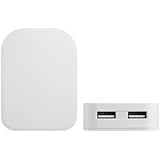 MasterStor TH31 Foldable Dual USB Port UK Charger Adaptor- (White) Premium Quality for iPhone Samsung Travel Plug