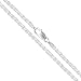 Sterling Silver Diamond-Cut Rope Chain 2mm Solid 925 Italy New Bracelet 10