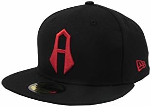 New Era 59Fifty Hat Guadalajara Atlas F.C. Soccer Club Mexican League Black Snapback Cap (7 1/8)