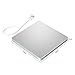 Ploveyy USB External DVD CD Drive Burner Superdrive DVD-R Player for All System 98SE ME 2000 XP Vista Win7 for Apple Mac Macbook Pro/ Air iMac (Silver)