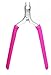 Beauty Smart Stainless Cuticle Nail Clippers (Pink)