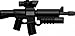 BrickArms 2.5 Scale Weapon M16AGL ACOG Scope Grenade Launcher
