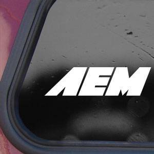 Aem White Sticker Decal INTAKE PERFORMANCE Racing