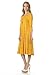 Pastel by Vivienne Women's A-Line Trapeze Midi Dress Large Mustard