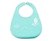 ZIZU BPA Free Waterproof Silicone Baby Bibs, Red