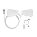 GET TV Antenna 50 Miles Amplified Indoor Digital HDTV Antenna with Amplifier Signal Booster USB Power Supply with 9.8ft Coax Cable-White
