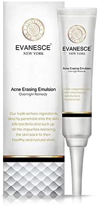 Acne Erasing Emulsion No.1 Acne Treatment Cream To Clear Acne Spots and Lightening Acne Scars. Best Non-Drying Face Moisturiser Scar Cream for Acne Scar and Spot Removal (1 x 20ml (non-usa))