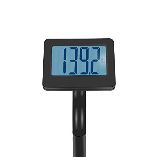Digital Body Weight Bathroom Scale with Column and Waist-Level Large Display - Black - Thumbnail 3
